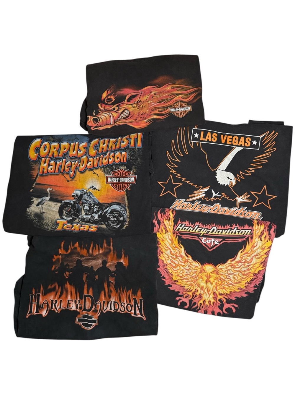 Harley Davidson Y2k Men’s Vintage T-Shirt Bundle